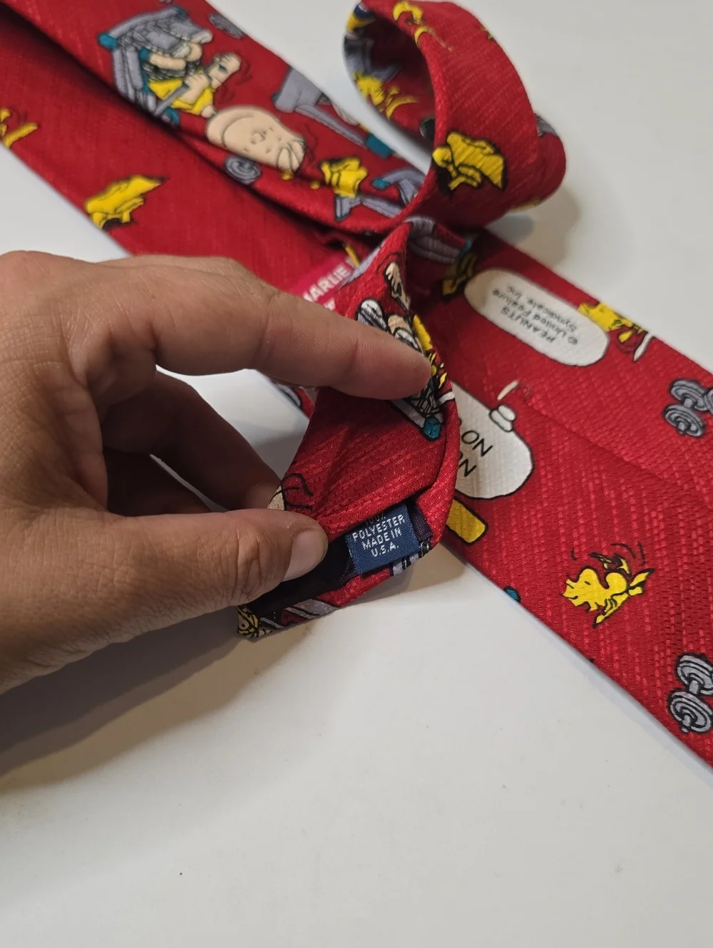 Charlie Brown And Gang Neck Tie No Pain No Gain Vintage Peanuts